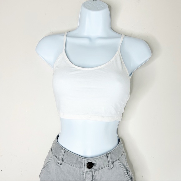 Wilfred Free Aritzia Women's Tank Top Cropped White Size XXS - Picture 14 of 14